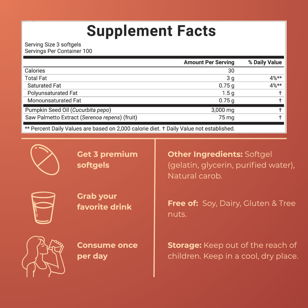 Pumpkin Seed Oil Softgels